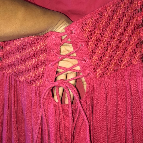 Free People strapless beaded tiered corset dress - Picture 9 of 13